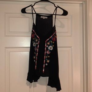 Flower pattern tank top